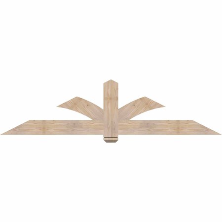 Ekena Millwork Redmond Smooth Timber Gable Bracket, Douglas Fir, 84"W x 21"H x 3 1/2"D x 5 1/2"F, 6/12 Pitch GBW084X21X0406RED00SDF